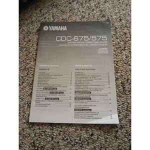 Yamaha CDC-575 CDC-675 CD Player ‎ Owner / User Manual *Original*